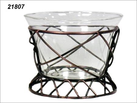 Glass Planter On Stand
