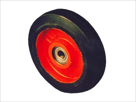 Heavy Duty Cast Iron Rubber Bonded Wheel