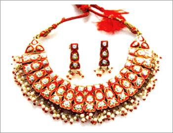 Paintings and Kundan and Lac Jewelery Set
