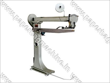 Box Stitching Machine - MS Material, 0.37 KW Electric Power, 220 V Voltage, Semi-Automatic Design | Silver Finish, Versatile Stitching Capability