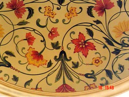 Colour Design Work on Celling,Leela Palace,Banglore