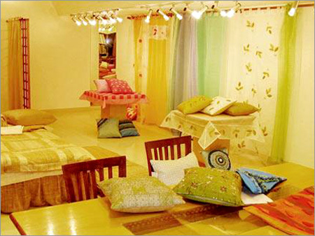 All Sheer Solid Panels & Embellished Cushions