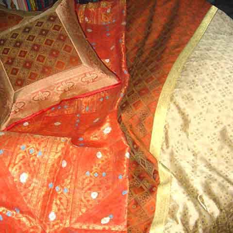 Silk Tanchoi, Brocade Bed Spreads