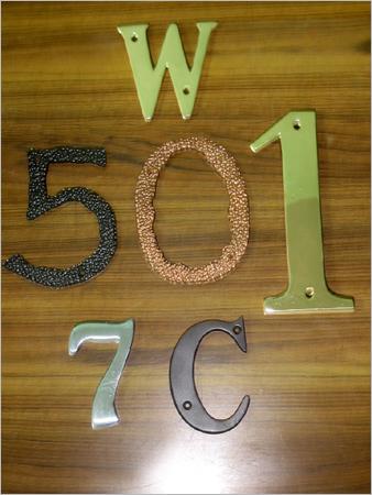 Brass and Iron Numerals & Alphabets