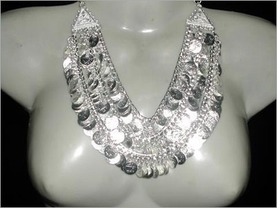 Metallic Necklace Antique Style