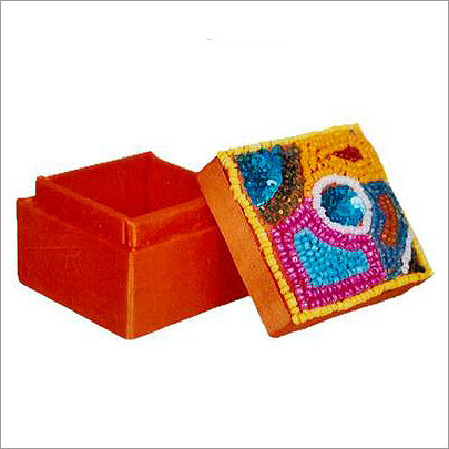 Hand Embroidered Ring Box