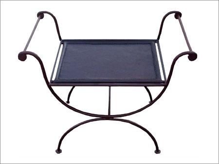Table - Wrought Iron 30x30x45 cm, Black, Durable Frame, Comfortable Seating, Easy Assembly
