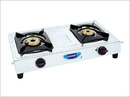 Double Burner Stainless Steel (Dip Tray)