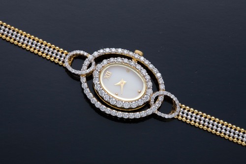 Ladies Watch With Gold Chain Belt