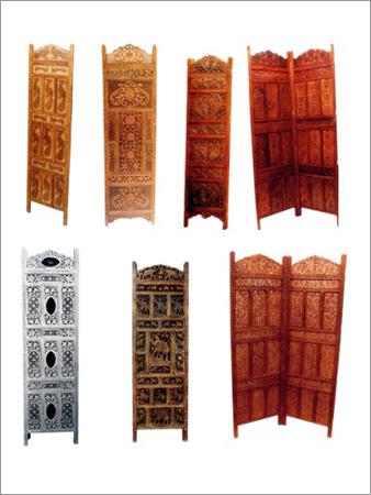 Screens - Wood, Multiple Panels, Brown | Decorative Screens, Durable Material, Easy Assembly, Intricate Designs, Privacy Enhancement, Room Dividers, Space Optimization, Versatile Use