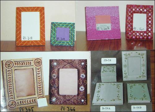 Photo Frames, Jewellery Boxes, Note Books
