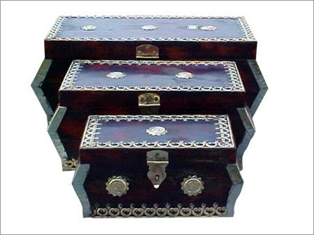 Antique Handicraft Wooden Boxes