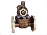 Bronze Parallel Slide Blow Off Valve - 25-80 Mm, Monel Seats, Rack & Pinion Operation, Flanged Table H, Operating Key Included