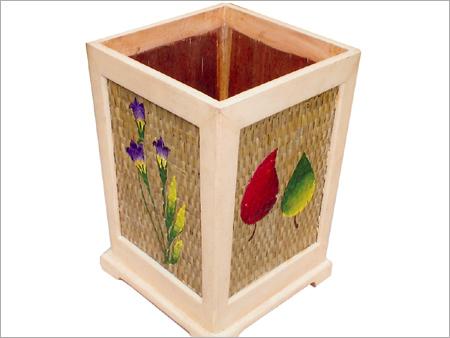 Mango Wood Waste Paper Basket