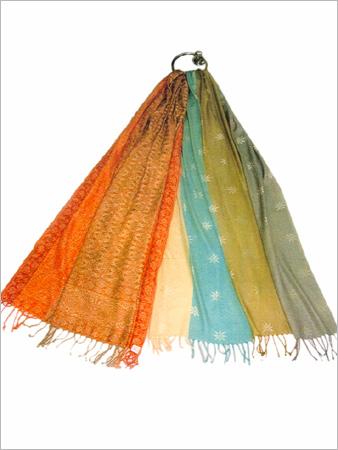 Silk Mixed / Non Silk Designer Stole - Silk Wool