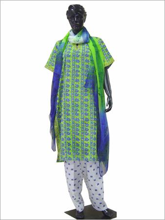 Hand Block Printed Salwar Kameez Dupatta