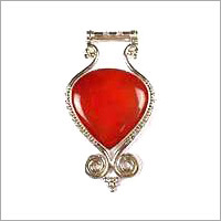 Silver Jewelery studded with semi-precious stones