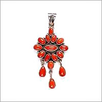 Silver Jewelery studded with semi-precious stones