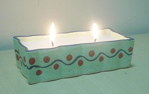CERAMIC WITH CANDLE VOTIVES