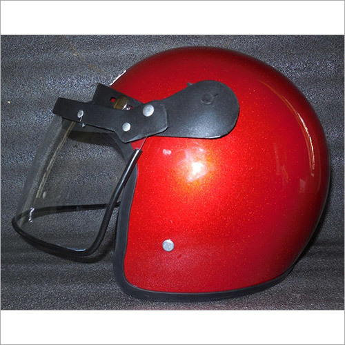 Open Face Helmet With Visor