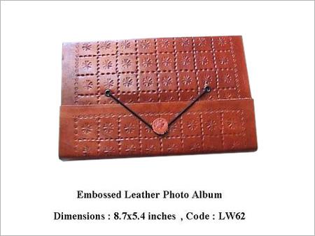 Embossed Leather Photo Album