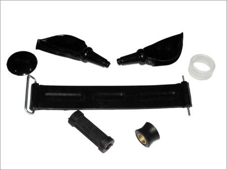 Battery belts, yoke cover, chaincase cover, kick rubbers and shockers bush sleeves