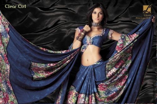 Crape Printed Sarees