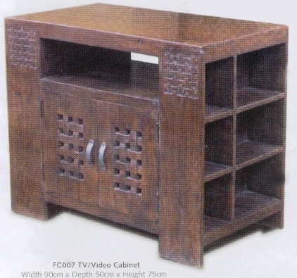 handcrafted TV cabinet