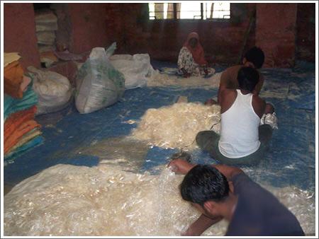 Handmade paper production