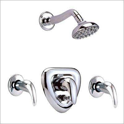 Overhead Shower, Single Lever Divertor, Tele Shower With Tube & Hook - Safari Collection
