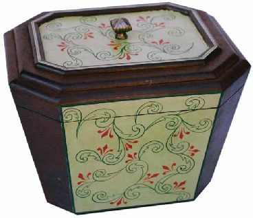 WOODEN PAINTED GIFT BOX