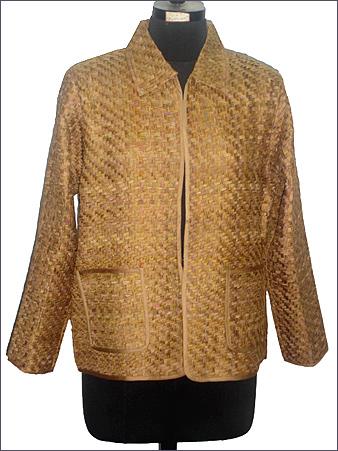 Jacket - Silk, Medium, 60cm, Gold | Zipper Closure, Warmth, Comfort, Style, Durable, Lightweight, Water-Resistant, 2 Pockets
