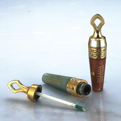 Liquid Eye Shadow - Plastic & Metal, 10cm x 2cm, Brown | Brush Applicator, Long-Lasting Color, Smooth Texture