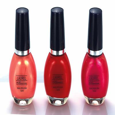Nail Polish - Glass Bottle 10x2cm Red, Synthetic Brush, Quick Drying, Chip Resistant, Vibrant Shades