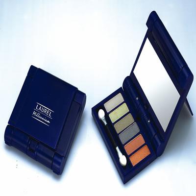 Eye Shadow - Plastic, 7x5x1 cm, 20g, 6 Shades | Sponge Tip Applicator, Matte and Shimmer Finish, Mirror Included