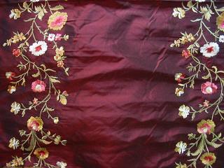 Embroidered Silk Fabrics