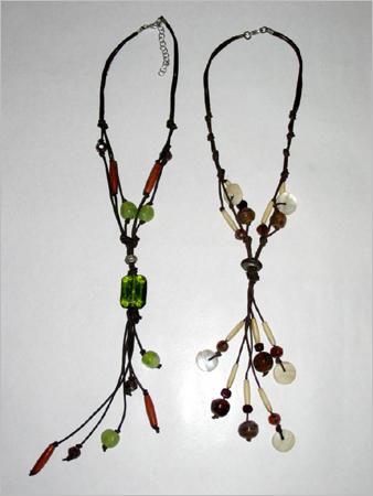 Fashion Imitation Jewelry - Mixed Materials, Variable Length, Brown | Stylish, Durable, Lightweight, Adjustable Fastening