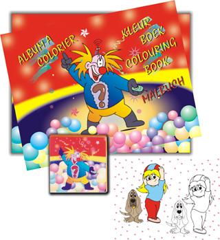 A-4 SIZE COLOURING BOOK WITH CRAYONS