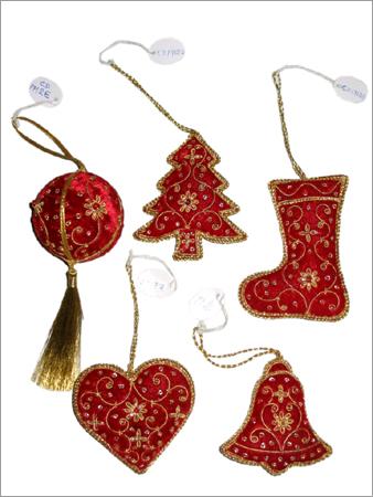 Silk Zari Christmas Hangings