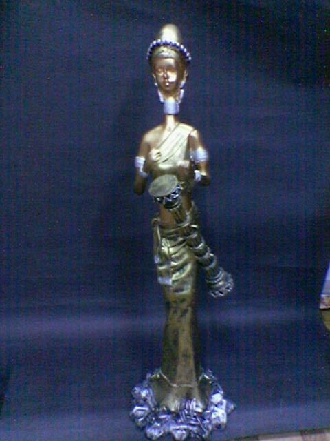 A beautiful polyresin statue