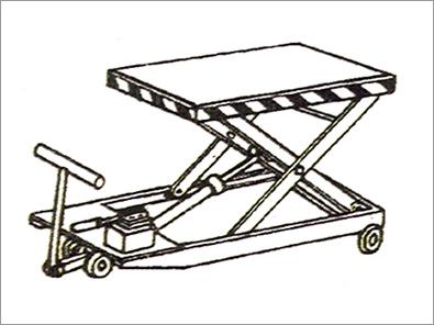 Portable Type Single Scissor Hydraulic Lifting Table
