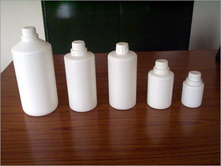 Cylindrical Round HDPE Bottles Pilfer Proof Caps