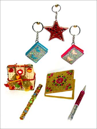 Keychains, Pen, Notebooks