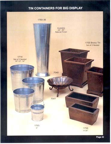 GALVANISED PLANTERS / CONTAINERS