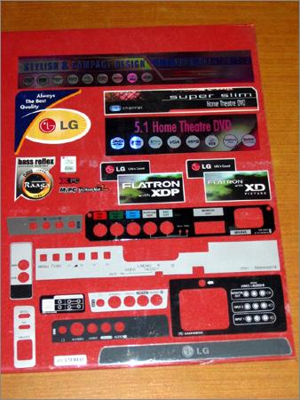 Plastic Sheets Printed Labels