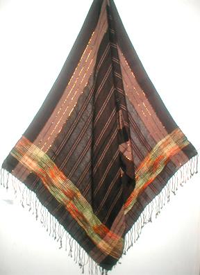 Scarf made of viscose and cotton