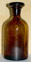 glass bottle amber clour