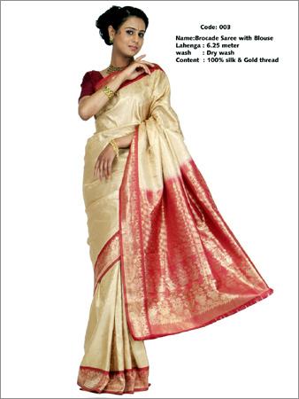 Brocade Saree with Blouse