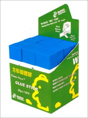 Square Glue Stick - Glue, 20g, Blue, 410x193x323mm | Quick Drying, Non-Toxic, Adjustable Sides