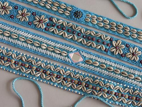 Embroided bags and Belts